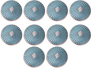 Conchiglie Antiche in Metallo - 10 Pezzi - Motivo Fiore Retro - Conchiglie per Abbigliamento - Conchiglie per Sartoria - Materiale Leggero - Conchiglie Decorative