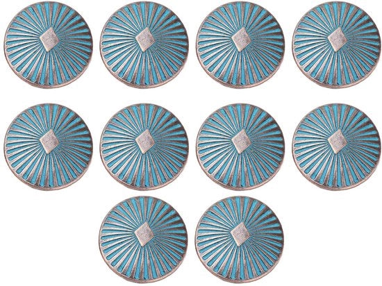 Conchiglie Antiche in Metallo - 10 Pezzi - Motivo Fiore Retro - Conchiglie per Abbigliamento - Conchiglie per Sartoria - Materiale Leggero - Conchiglie Decorative