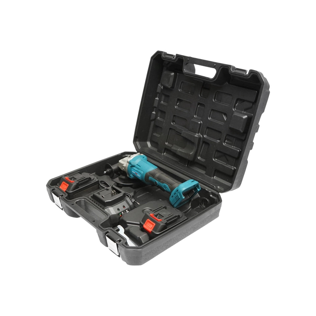 Smerigliatrice angolare 125 mm con batteria 20 V/4 Ah KrafTWorld