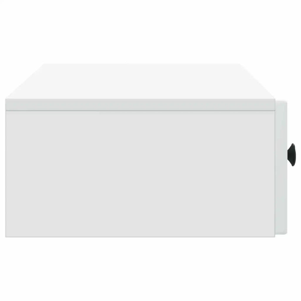 Tavolino da Parete Laterale Bianco 87,5 x 34,5 x 17 cm 898155