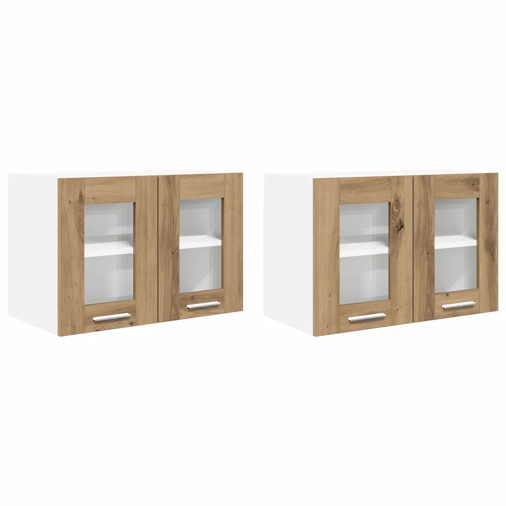 Armadio pensile Riga 2 pcs Rovere artigianale 60 x 31 x 40 cm