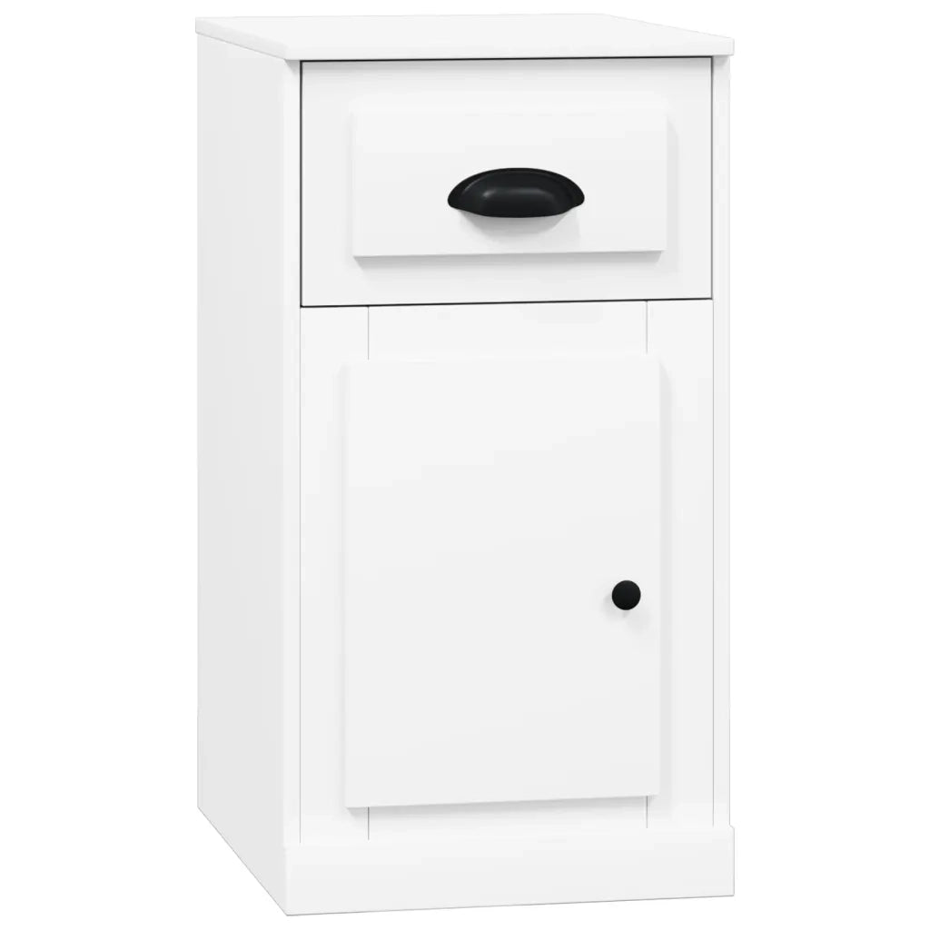 Mobiletto con Cassetto Bianco 40x50x75 cm in Legno Multistrato