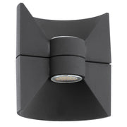 Applique Esterno Moderna Redondo Alluminio Grigio Led