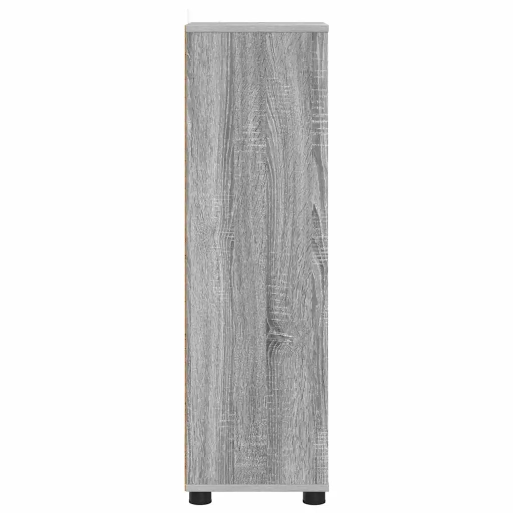 Mobile da Bagno con cassetto Grigio Sonoma 30,5 x 30 x 101 cm 888743