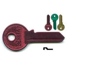 CHIAVI PER CILINDRI VIRO 5 SPINE GRANDI VI081U- - VI081U SX ultralite rosse - 10 pezzi SILCA