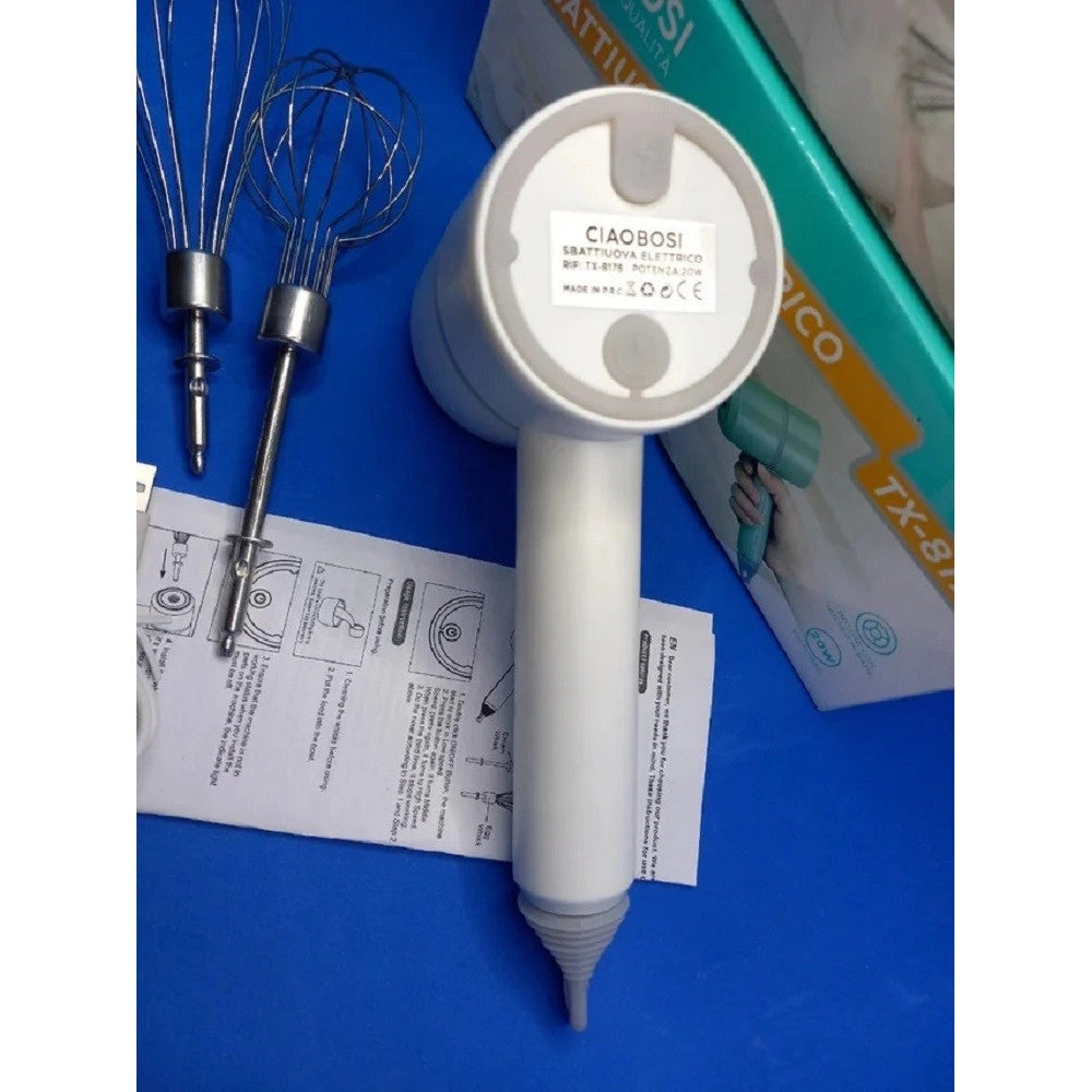 Trade Shop - Sbattiuova Sbattiuovo Panna Sbatti Uova Elettrico 20w Ricaricabile Usb Tx-8176 -
