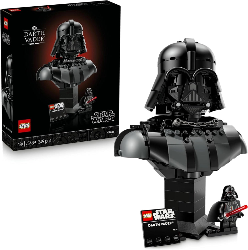 LEGO Star Wars  Darth Vader Bust - Display Model Kit for Adults incl. Collectible Sith Minifigure w/Red Lightsaber, Eta