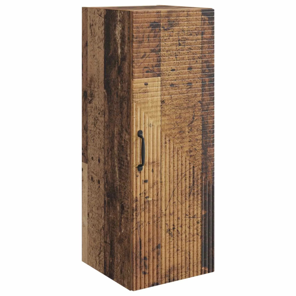 Mobiletto a muro Legno antico 33 x 34,5 x 90 cm