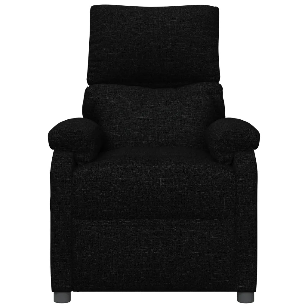 Poltrona Elettrica Reclinabile Nera in Tessuto 3098427