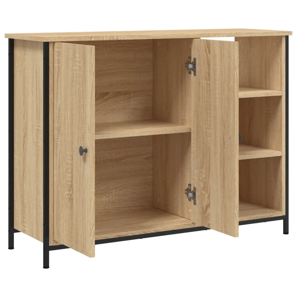 Credenza Rovere Sonoma 100x33x75 cm in Legno Multistrato 835550