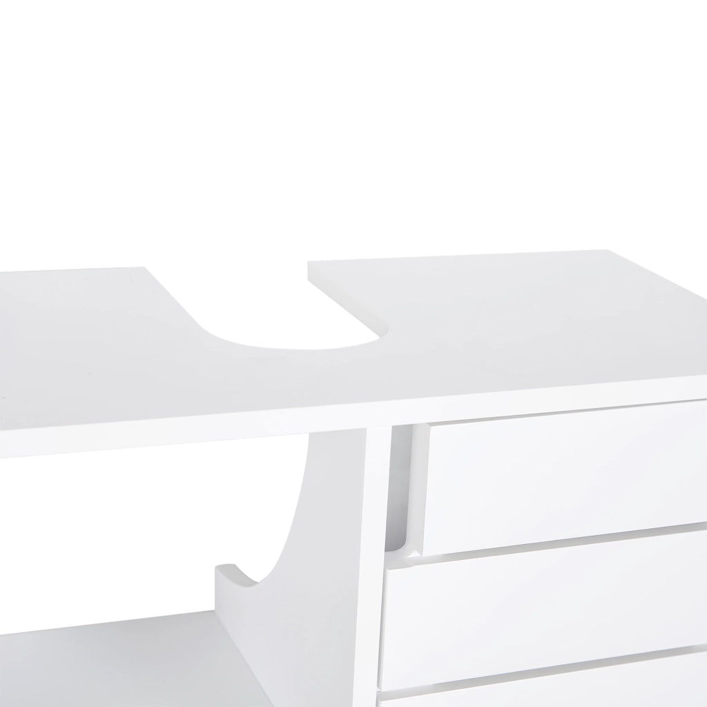 Mobile Bagno Sottolavabo Sospeso ¨C zephmum ¨C Bianco 60x30x54 cm
