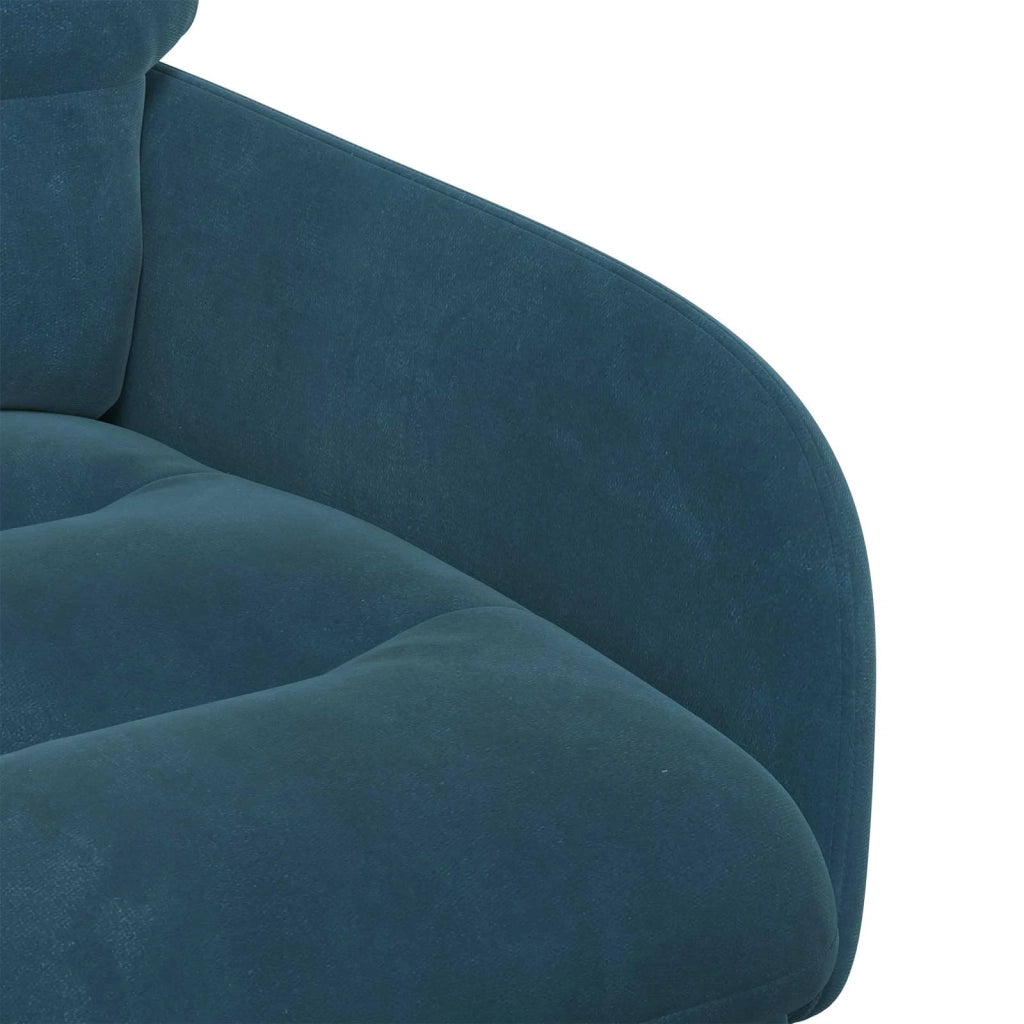 Sedie da pranzo 2 pcs Velluto (V) Blu 59 x 59,5 x 90 cm 42034314