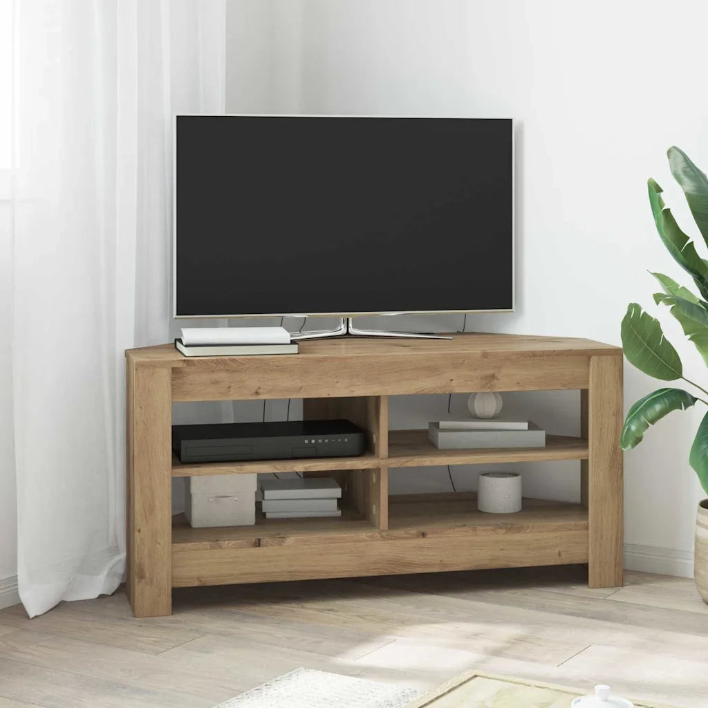 Mobile TV Angolare-Credenza per TV-Console TV Rovere artigianale 102 x 40,5 x 45 cm