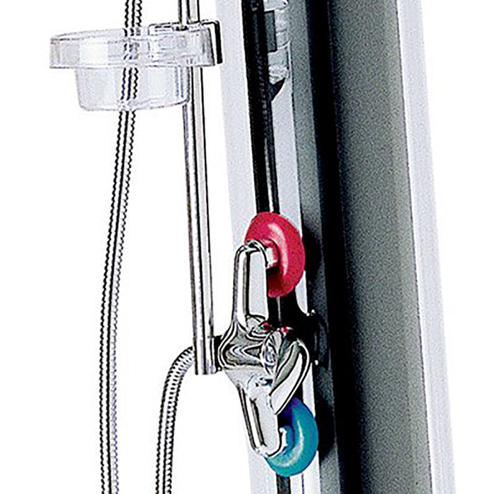 Doccia Solare da Giardino 28L Miscelatore e Braccio Doccia ATI Docce S Grigio Antracite