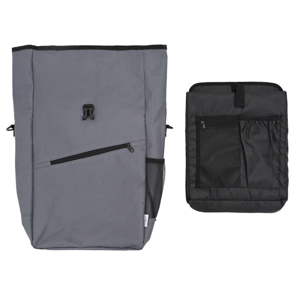 Borsa per Bici per Portapacchi 25 L Grigia 33x16x48 cm