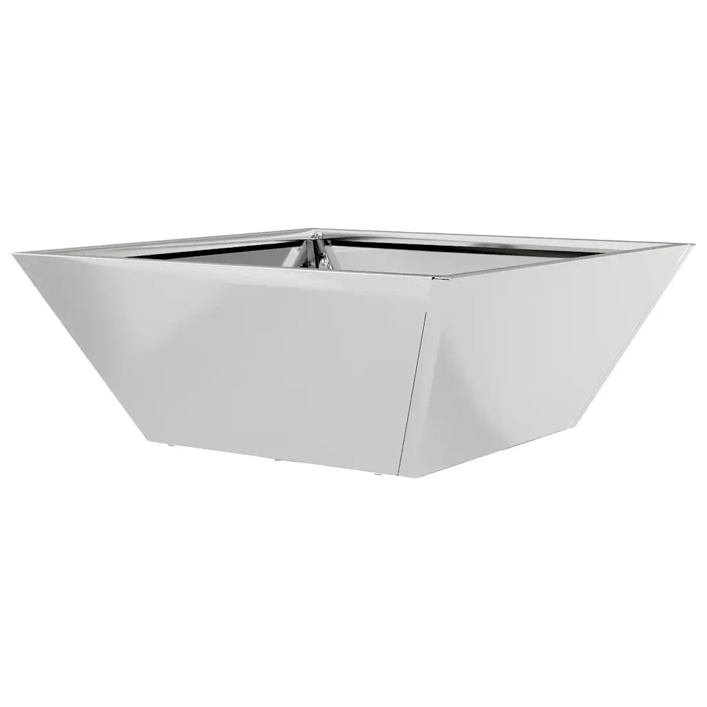 Vaso da giardino Argento 40 x 40 x 15 cm Acciaio zincato 873820