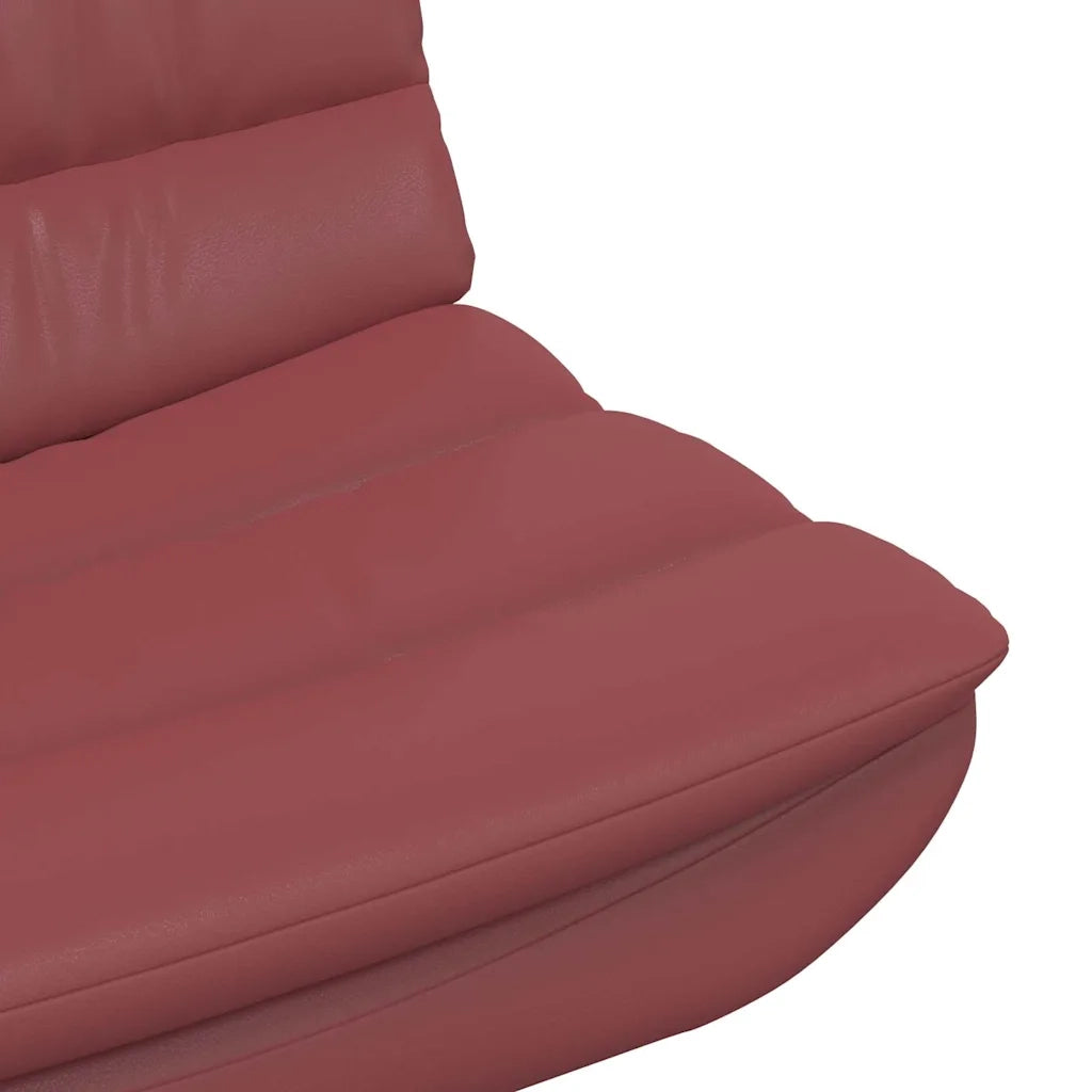 Sedia girevole Rosso Vino 63 x 75 x 76 cm PU 42007342