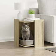 Recinto Lettiera Gatti Rovere Sonoma 60x40x40 cm in Truciolato 857744