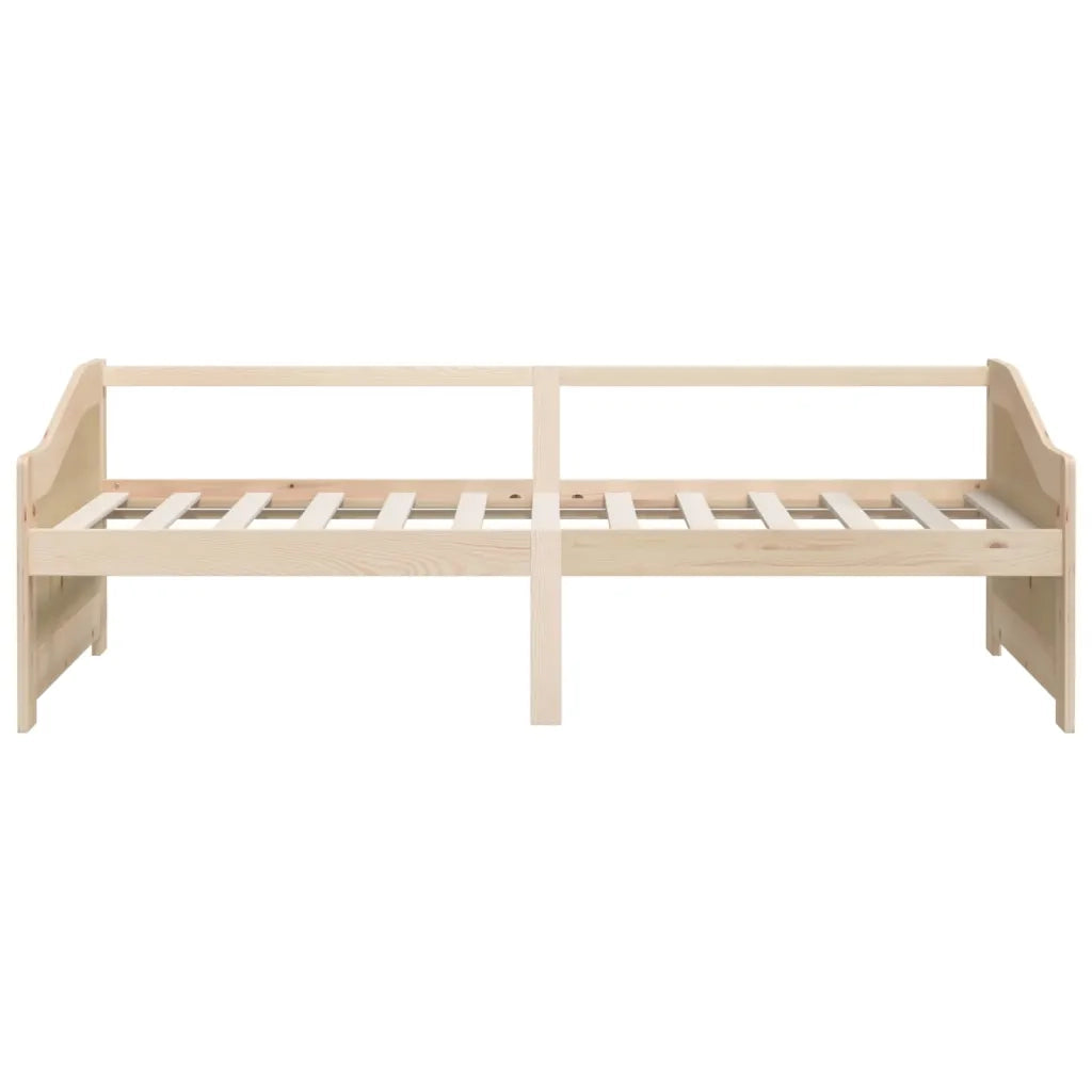 Divano Letto a 3 Posti in Legno Massello di Pino 90x200cm 322164