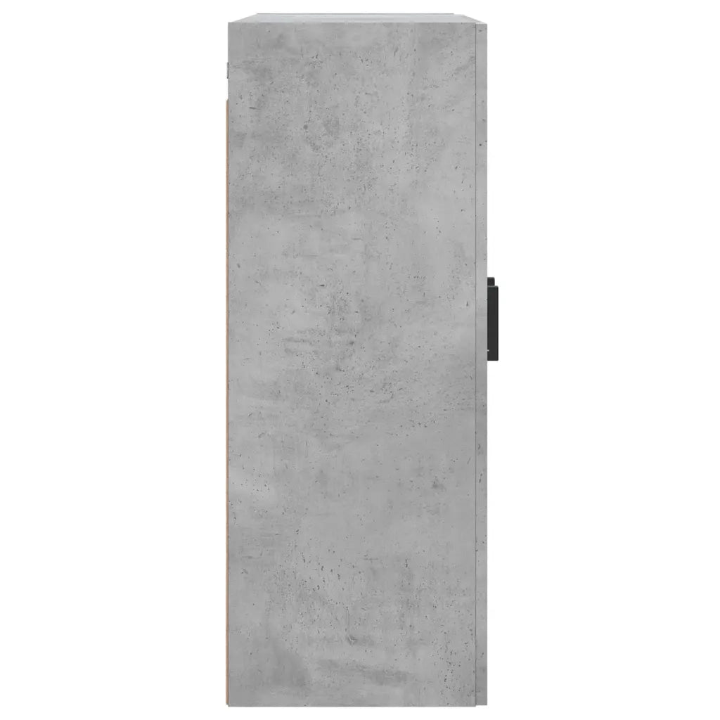 Mobile a Parete Grigio Cemento 69,5x34x90 cm Legno Multistrato 830384