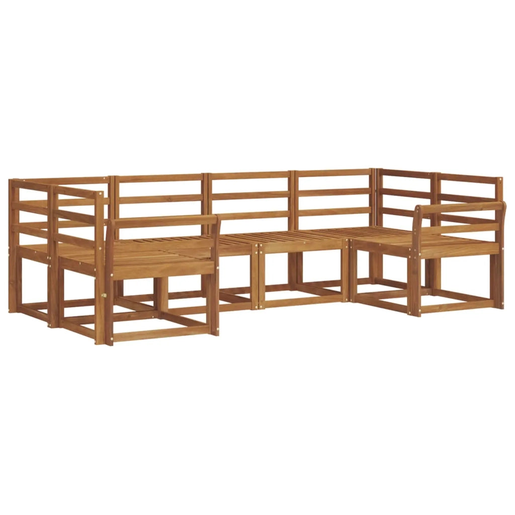Set di divani da esterno 6 pcs Naturale