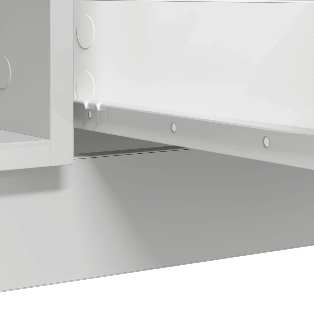 Credenza con Cassetti Bianco 100,5x35x76cm in Legno Multistrato 3328444