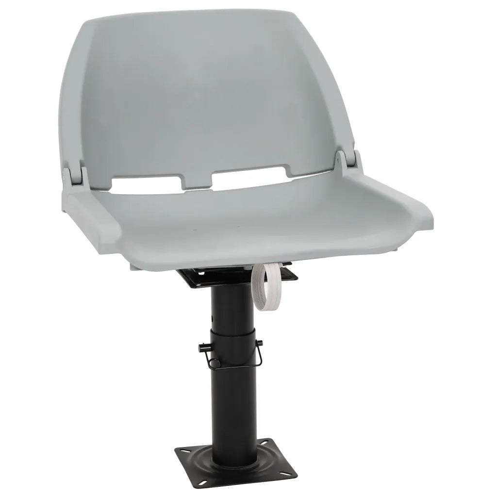 vidaXL Sedili Barca con Supporto 2pz Altezza Regolabile Girevole 360°