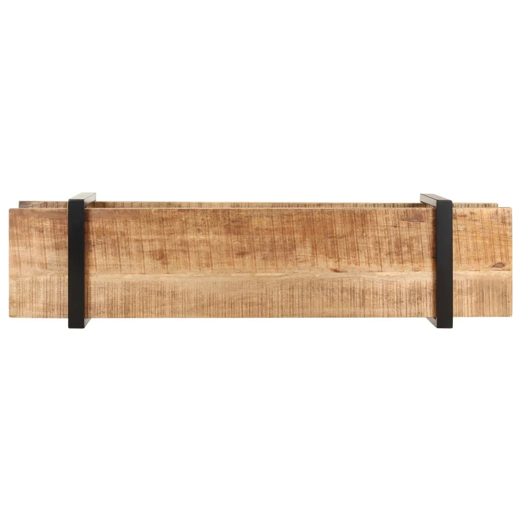 Mobile Porta TV 160x40x40 cm in Legno Massello di Mango Grezzo 320497