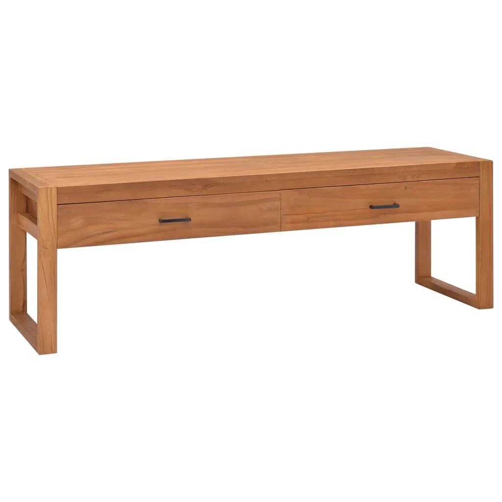 Mobile TV multimediale scaffale TV credenza mobile TV sala da pranzo soggiorno camera da letto 140 x 40 x 45 cm legno di teak marrone 02_0025938