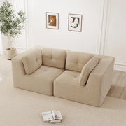 DIVANO ANGOLARE MODULARE IN CORDUROY BEIGE