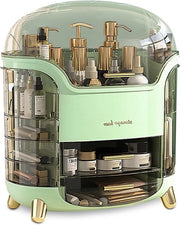Casella di Organizzazione per Cosmetici e Accessori Portatile Serie Luxe Multifunzione con Cassetta per Labbra e Box per Accessori di Bellezza.