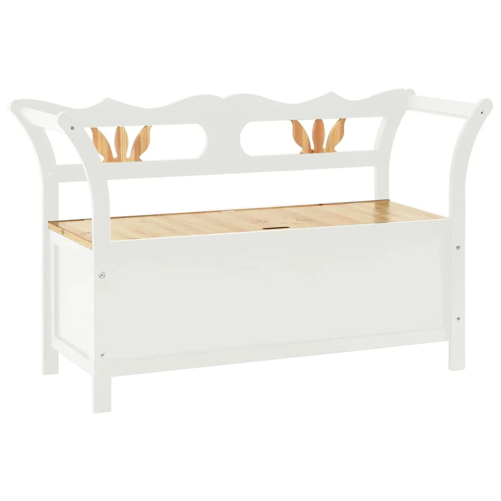Panca 107 x 45 x 75,5 cm in legno massello di abete bianco 02_0010942