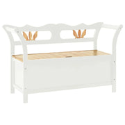 Panca 107 x 45 x 75,5 cm in legno massello di abete bianco 02_0010942