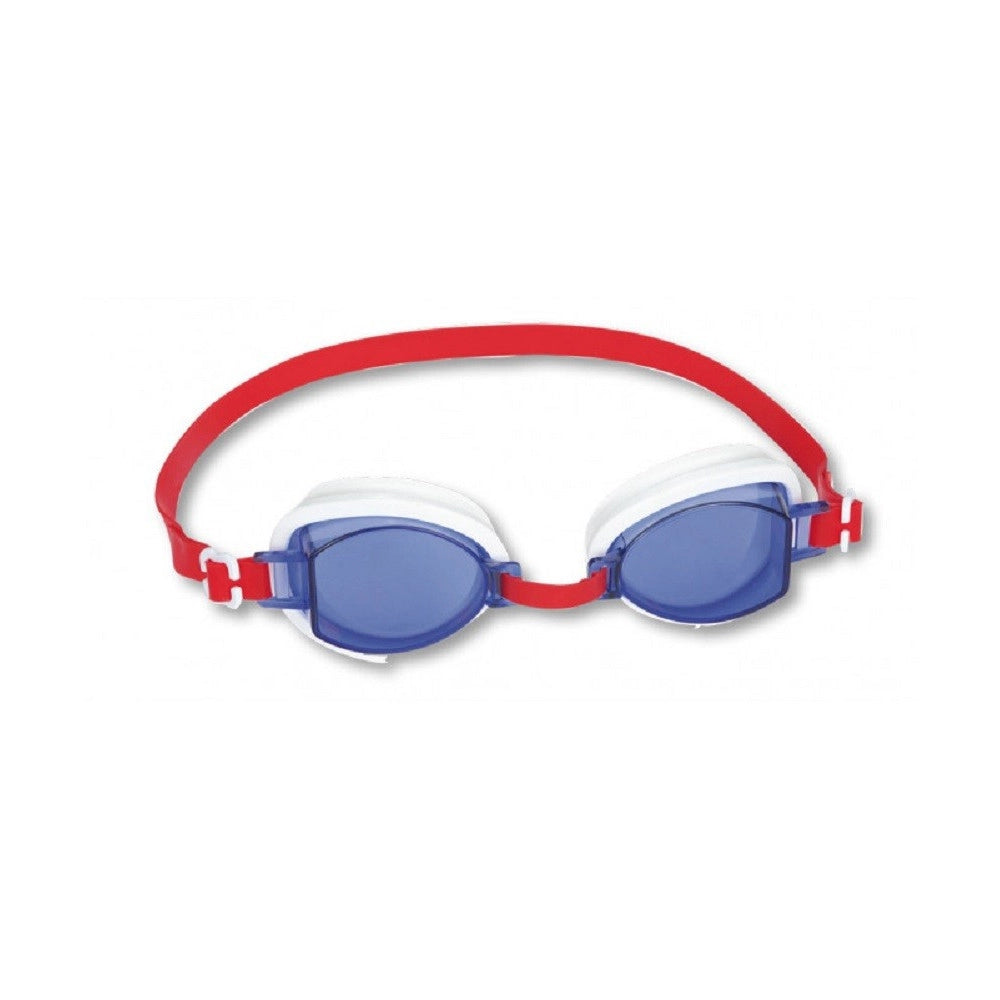Trade Shop - Occhialini Da Nuoto Per Bambini Ocean Wave Silicone Protezione Uv 3 Colori 21048 -