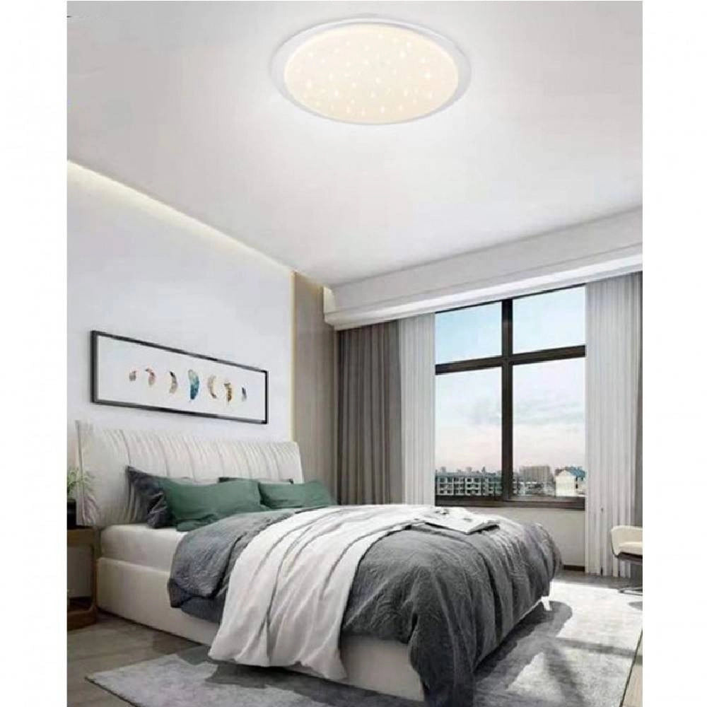 Trade Shop - Lampadario Soffitto Plafoniera Moderna Led 26-52w 3 Toni Di Temperatura Luce C04 -