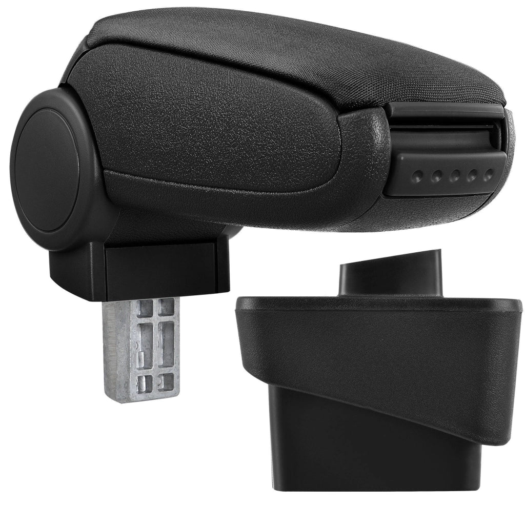 Bracciolo centrale per Audi A1 (8X) con scomparto imbottito in tessuto nero 03_0000360