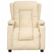 Divano Sedia-Poltrona Reclinabile in Tessuto Crema 538880