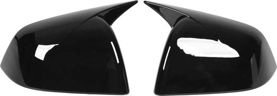 Copertura per specchietti laterali e posteriore a due pezzi in vetro lucido per Model Y 2020-2023 verniciato nero.