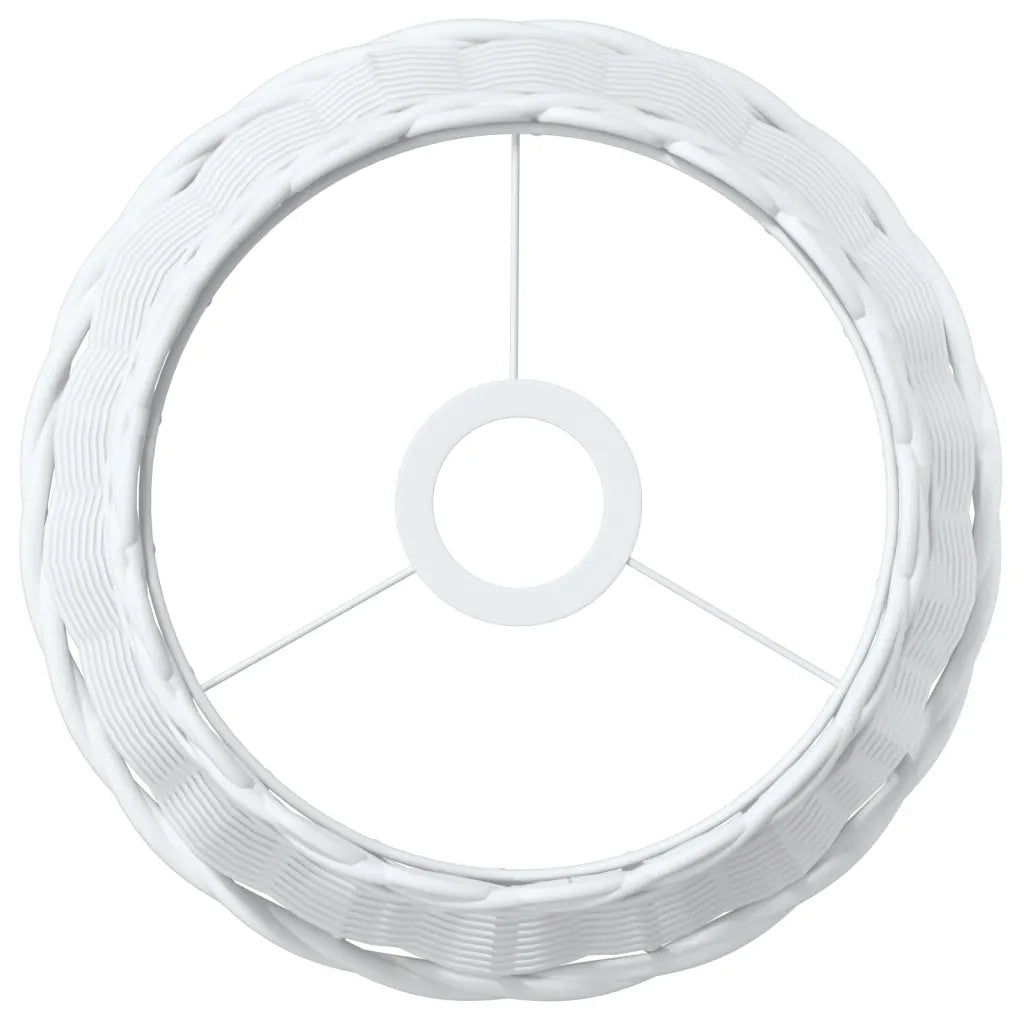 Paralume da Soffitto Bianco ?25x17 cm in Vimini CFW3607234
