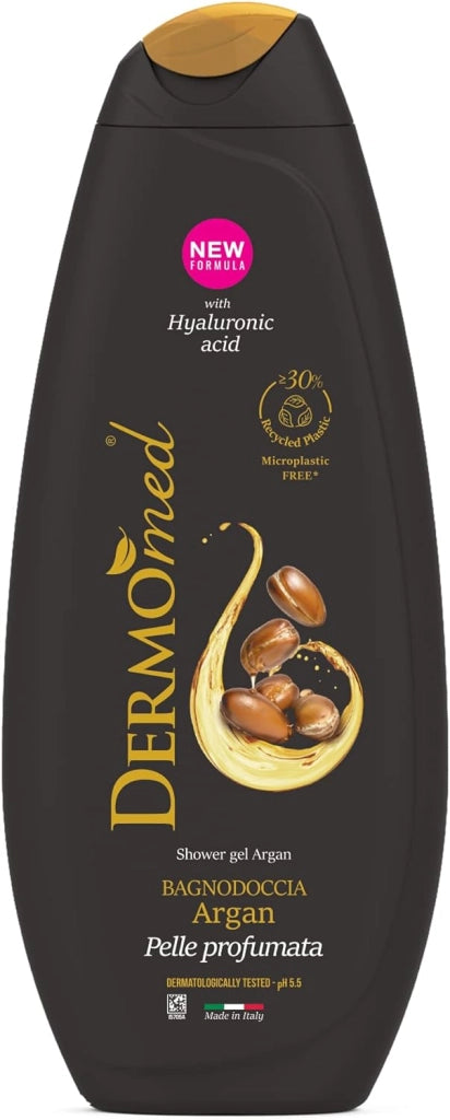 SET 12 PZ DERMOMED BAGNODOCCIA CON ACIDO IALURONICO 650 ML ARGAN