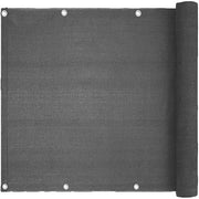 Schermo di Privacy per Balcone UV-resistente Nero 3,5x16,5m - Schermo per Giardino e Balcone con Riduzione della Visibilità.