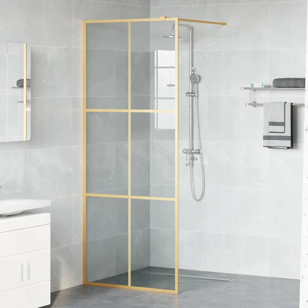Parete Doccia Walk-in Oro 80 x 195 cm vetro temperato CFW4723701