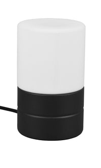 Lampada da Tavolo da Interno Attacco E14 in Metallo Nero Opaco