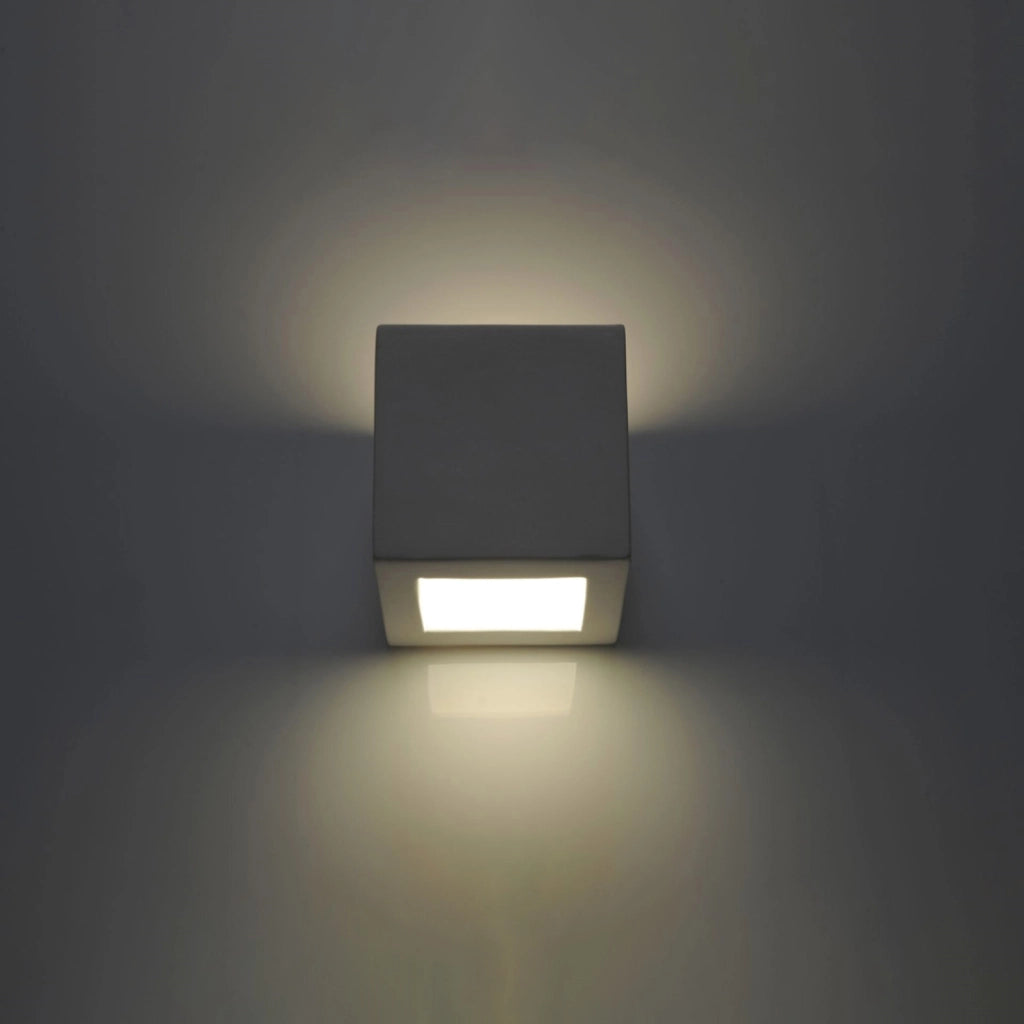 Applique ceramica bianca REGULO Pure Lume E27 15cm IP20
