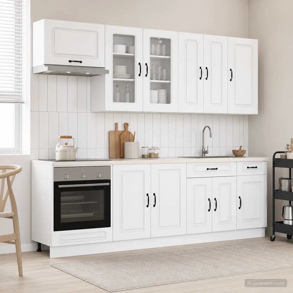 Unità Cucina KALMAR 8 pcs Bianco Legno ingegnerizzato 3438183