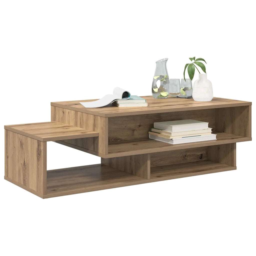 Tavolino da salotto Rovere artigianale 105 x 50 x 32,5 cm