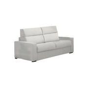 Quindici, Divano Letto 3 Posti Sfoderabile Made in Italy, 220x95 cm Grigio Chiaro