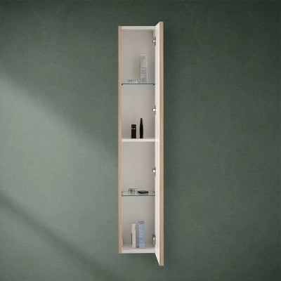 Pensile bagno sospeso cannettato H 150 cm rovere chiaro Bali