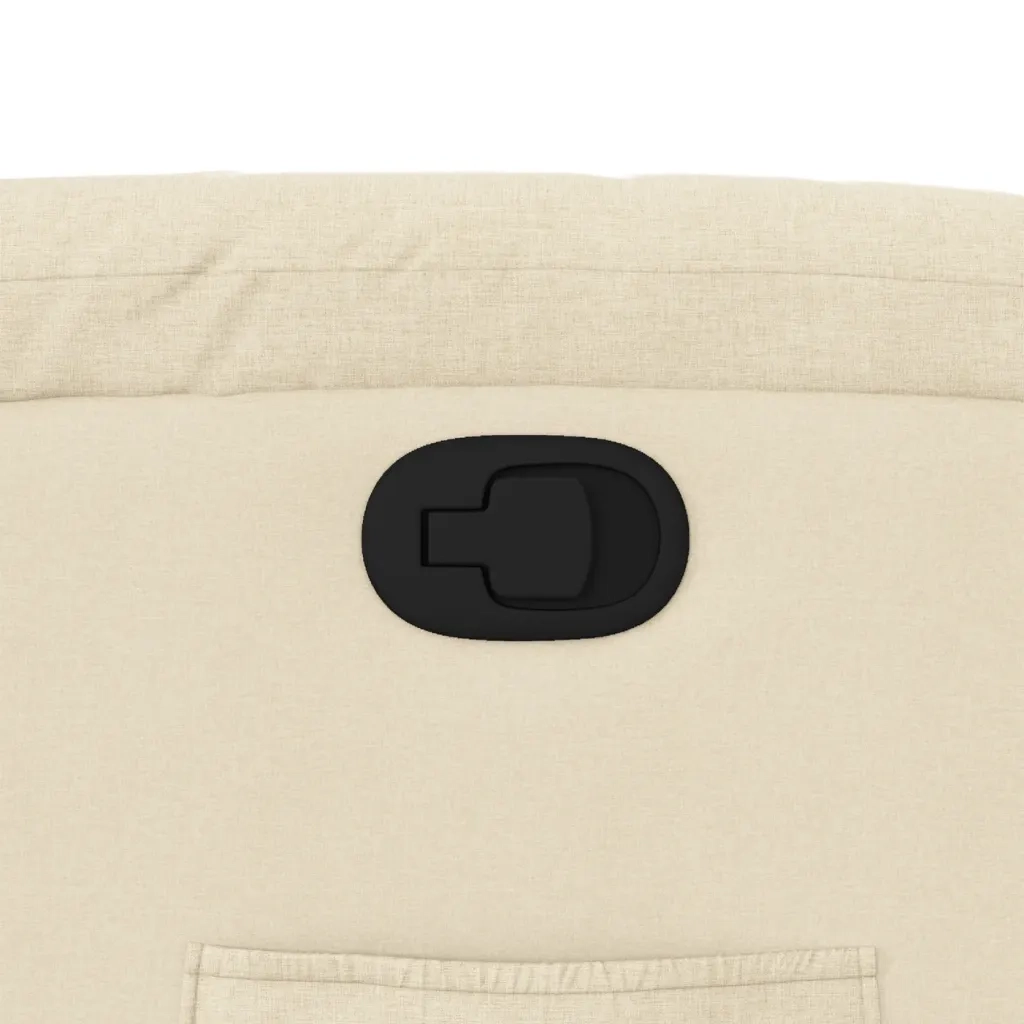Divano Sedia-Poltrona Reclinabile in Tessuto Crema 467828