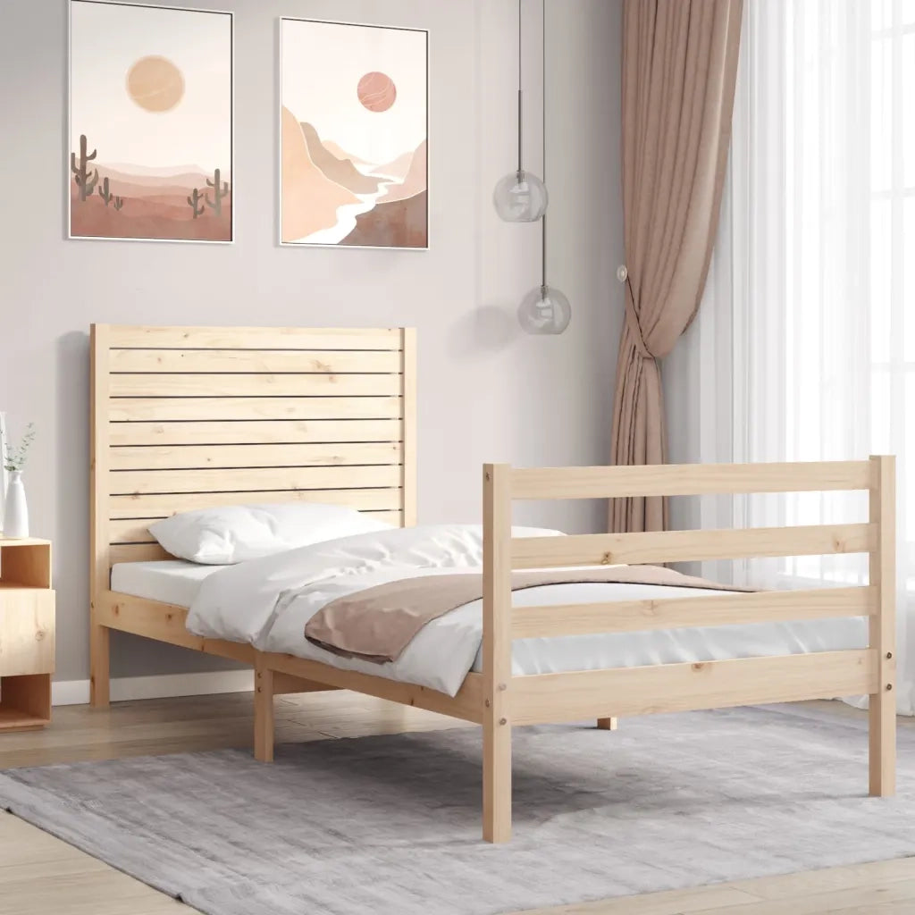 Giroletto con Testiera 100x200 cm in Legno Massellocod mxl 93759